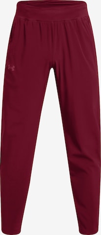 UNDER ARMOUR Sports trousers in Red: front