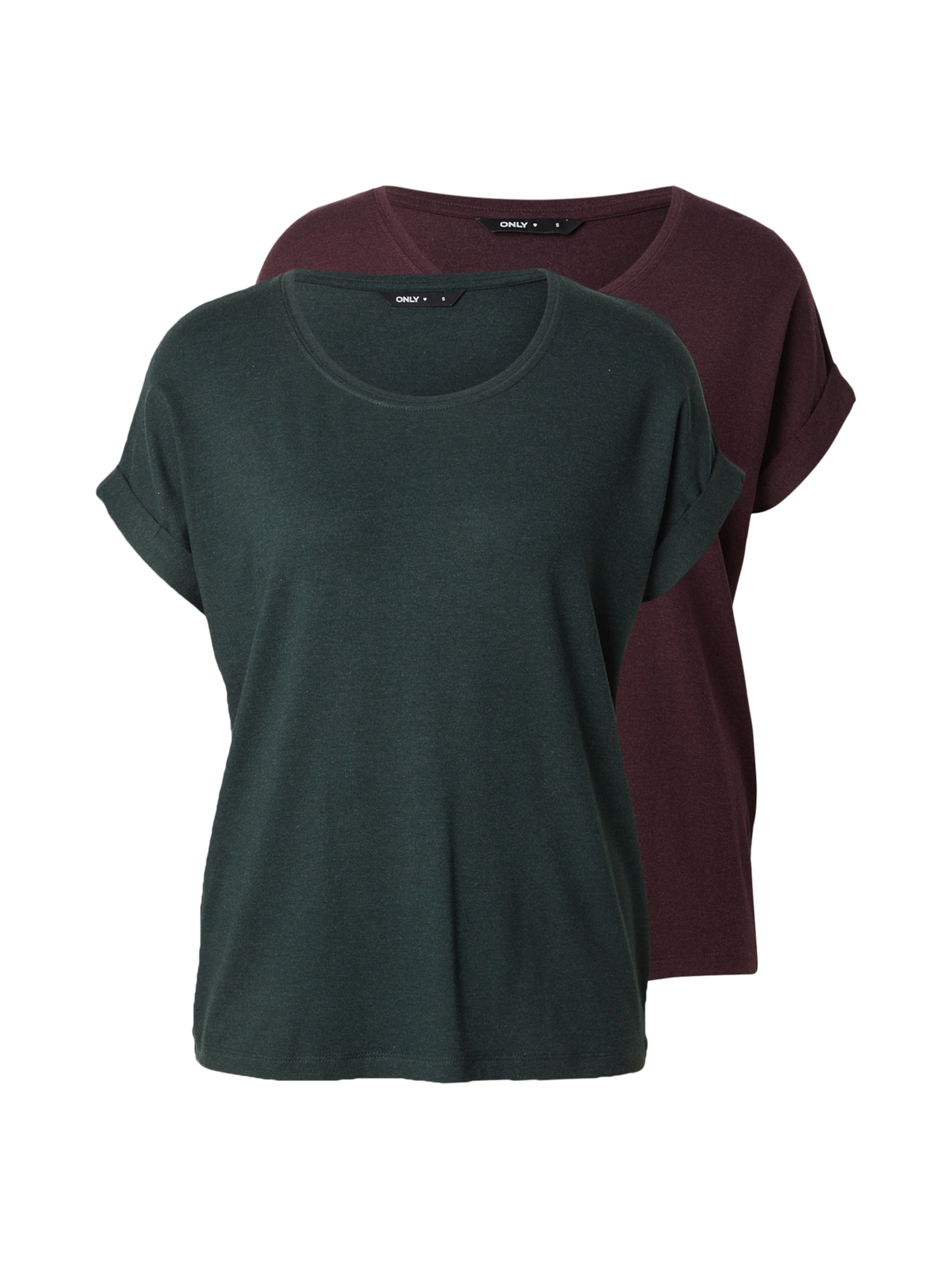 ONLY Shirt 'ONLMOSTER' in XS in Dark green / Wine red, Item view