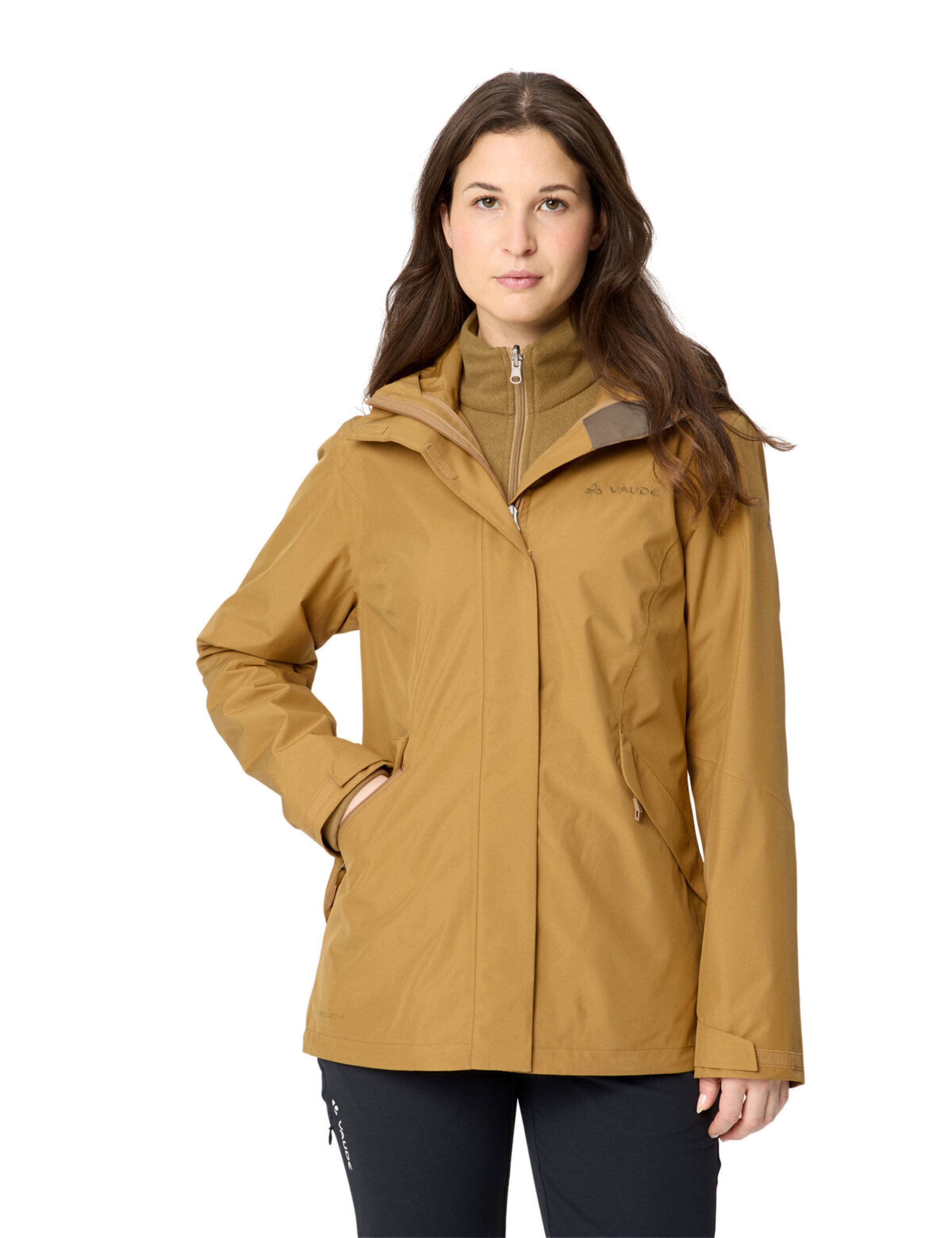 VAUDE Outdoorjacke 'Rosemoor II' in Braun: Vorderseite