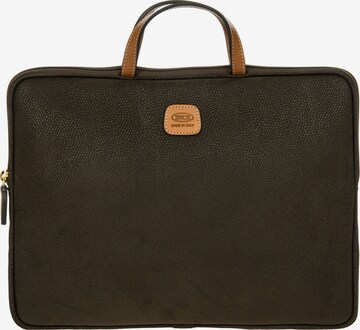 Bric's Laptoptasche 'Life' in Grün: Vorderseite
