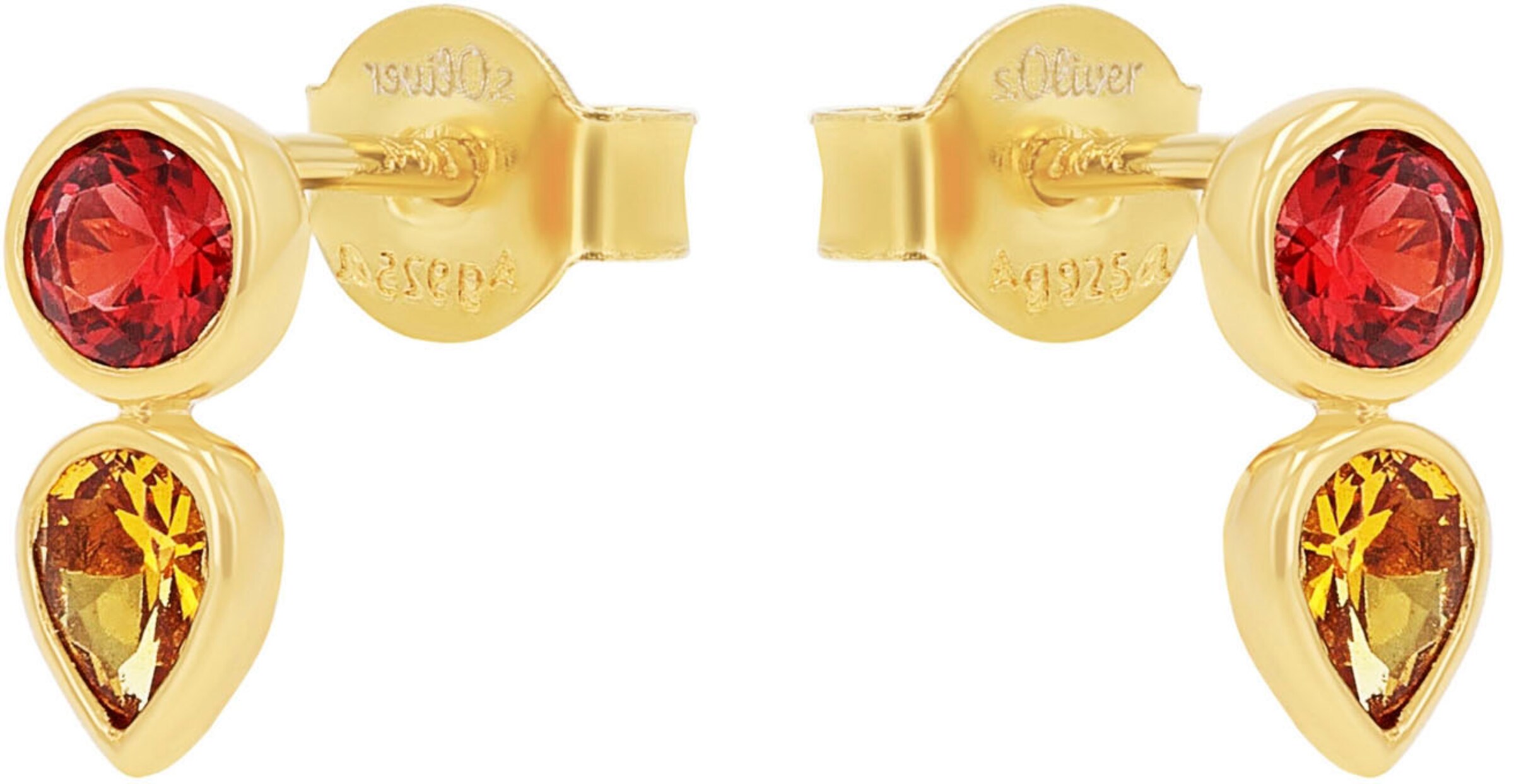s.Oliver Earrings in Gold: front