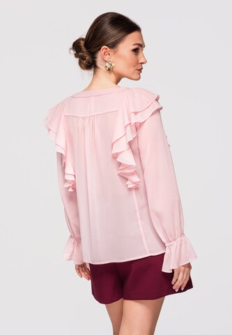 Ombre Blouse in Pink