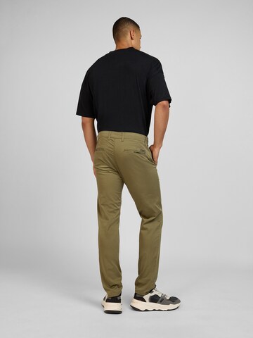 yazubi Slim fit Chino Pants 'Dustin' in Green