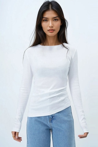 T-shirt Trend Alaçatı Stili en blanc : devant