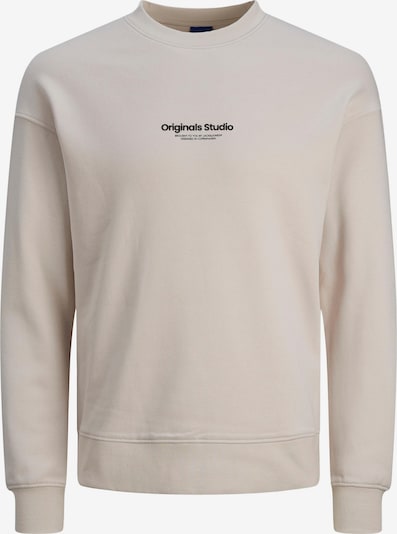 JACK & JONES Sweatshirt 'Vesterbro' em bege / preto, Vista do produto