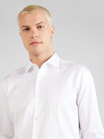 Coupe slim Chemise business 'Pit' JOOP! en blanc