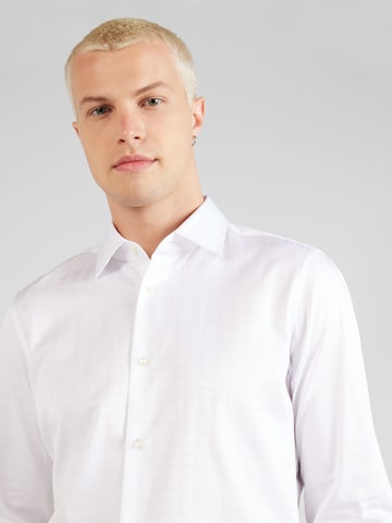 JOOP! Přiléhavý střih Společenská košile 'Pit' – bílá