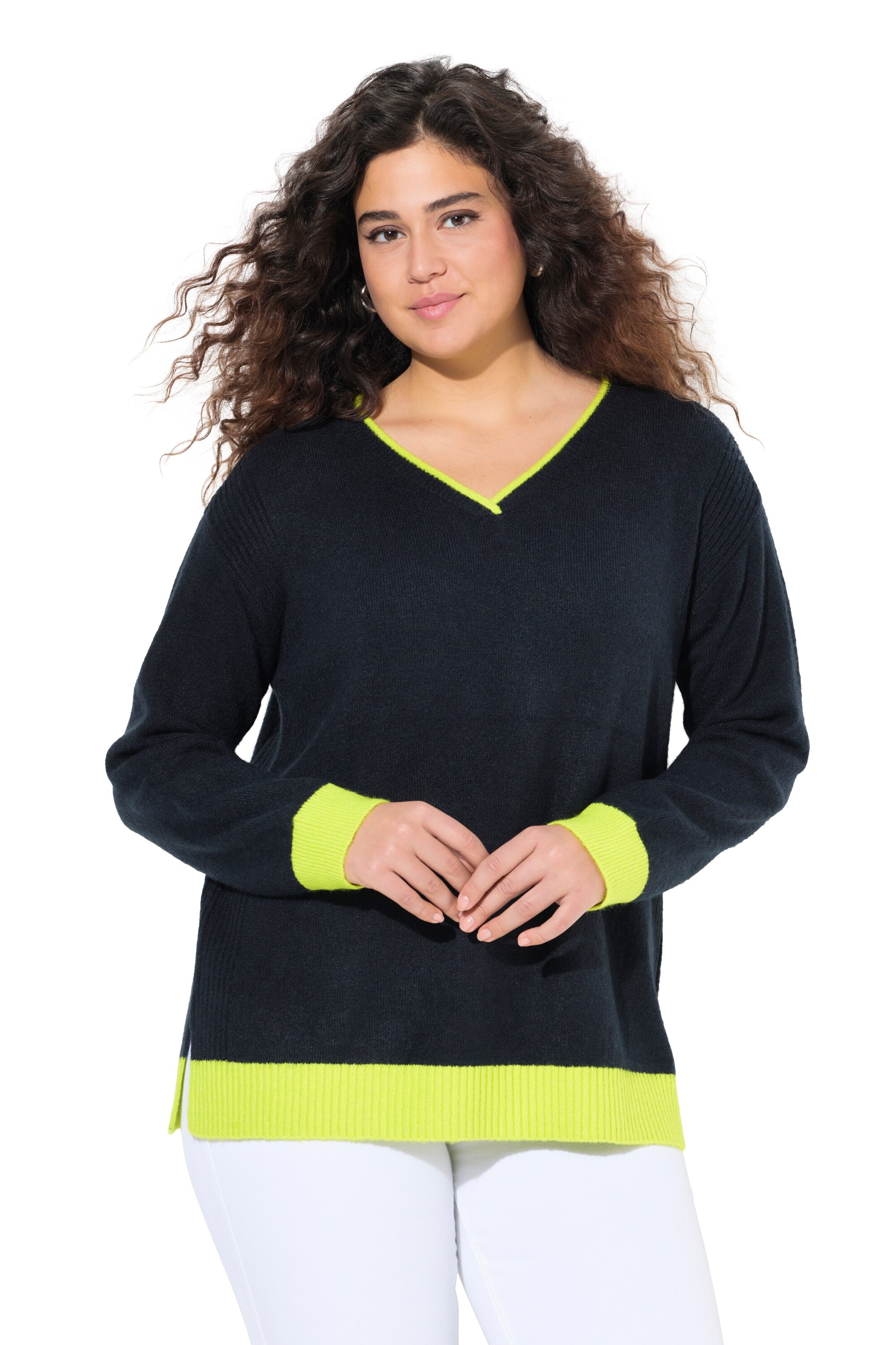 Ulla Popken Pullover in Blau: Vorderseite