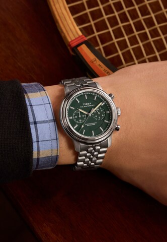 TIMEX Analogt ur i sølv