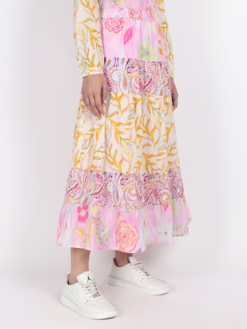 VICCI Germany Stufenrock elastischer Taillenbund in Pink