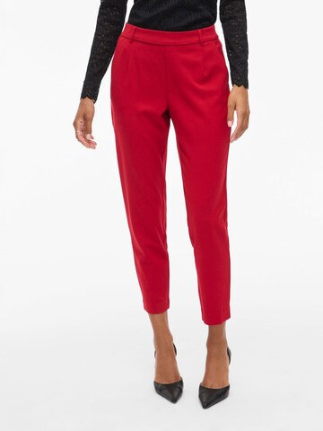 VILA - Tapered Pantalón plisado 'VIVarone' en rojo: frente