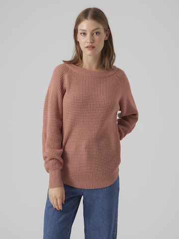 VERO MODA Sweater 'RICIENEW' in Pink: front