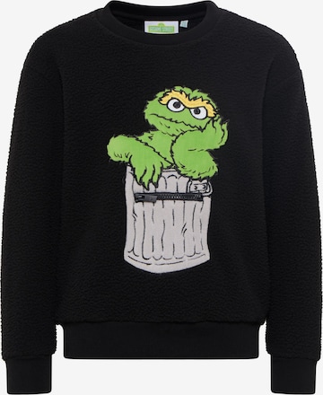Carlo Colucci Sweatshirt 'Defabianis' in Zwart: voorkant