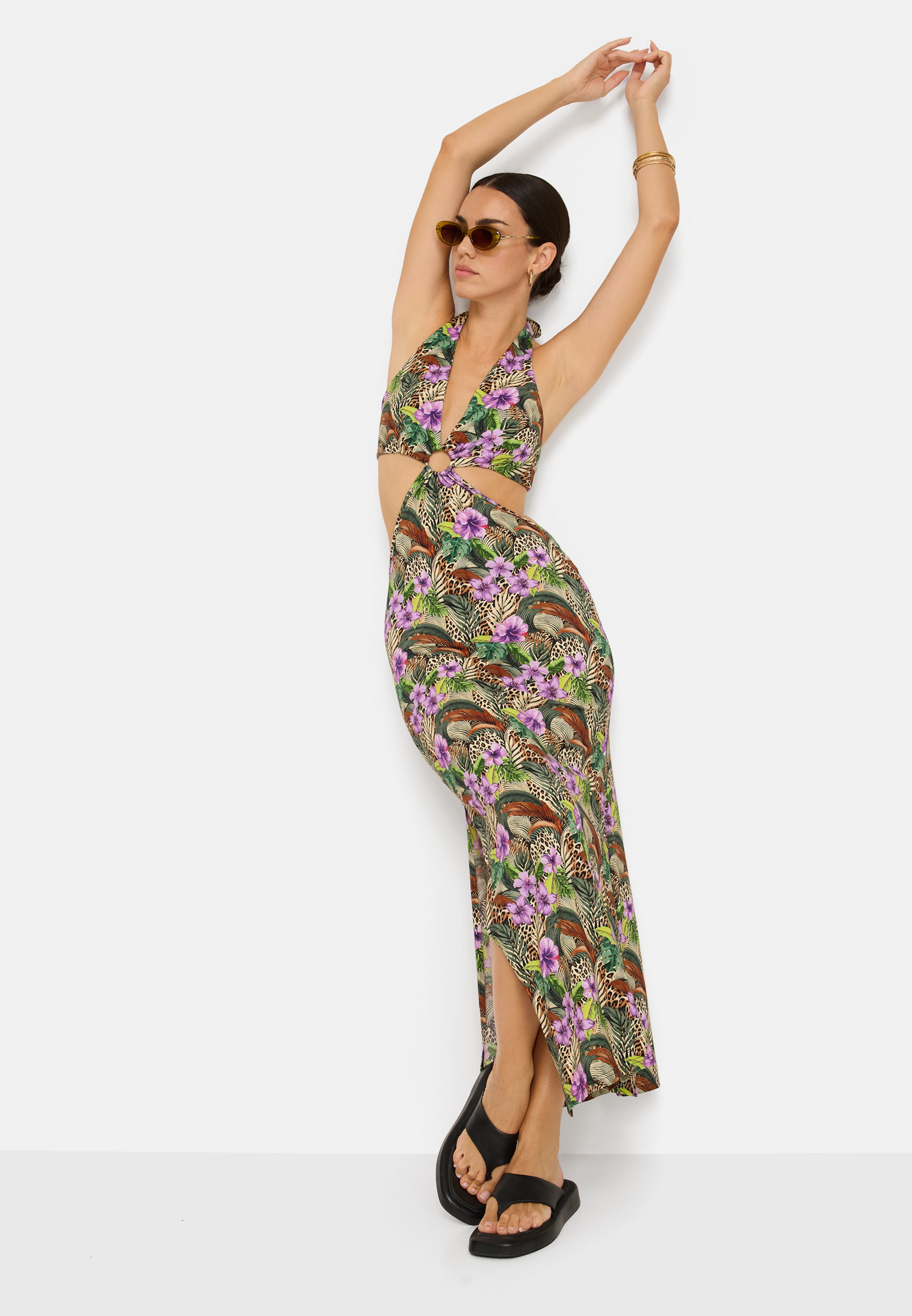 LSCN by LASCANA Jurk in Gemengde kleuren: voorkant