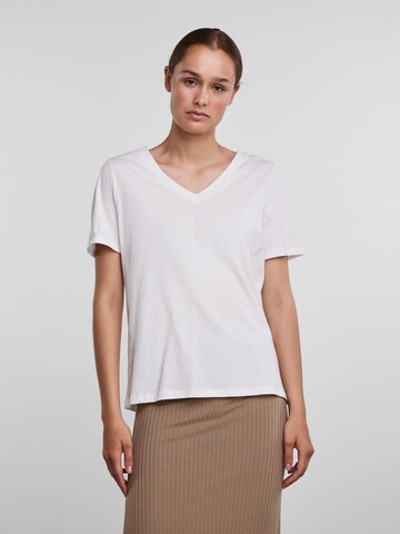 T-shirt 'Ria' PIECES en blanc : devant