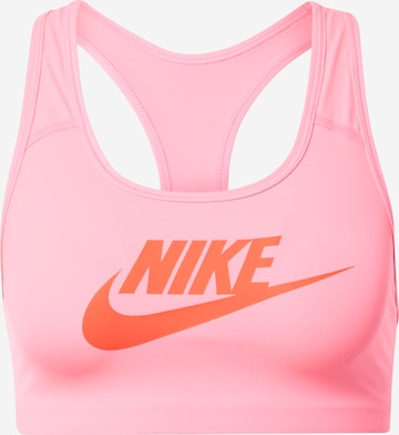 NIKE Sport bh 'Futura' in Roze: voorkant