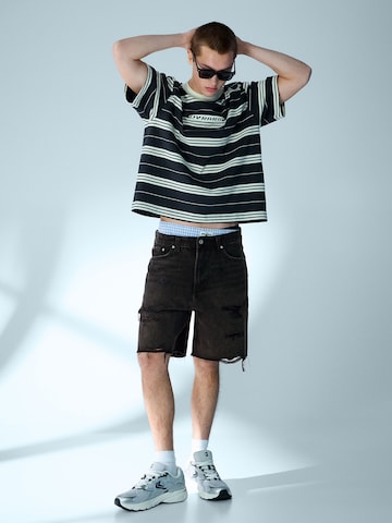 Bershka Baggy Дънки в черно