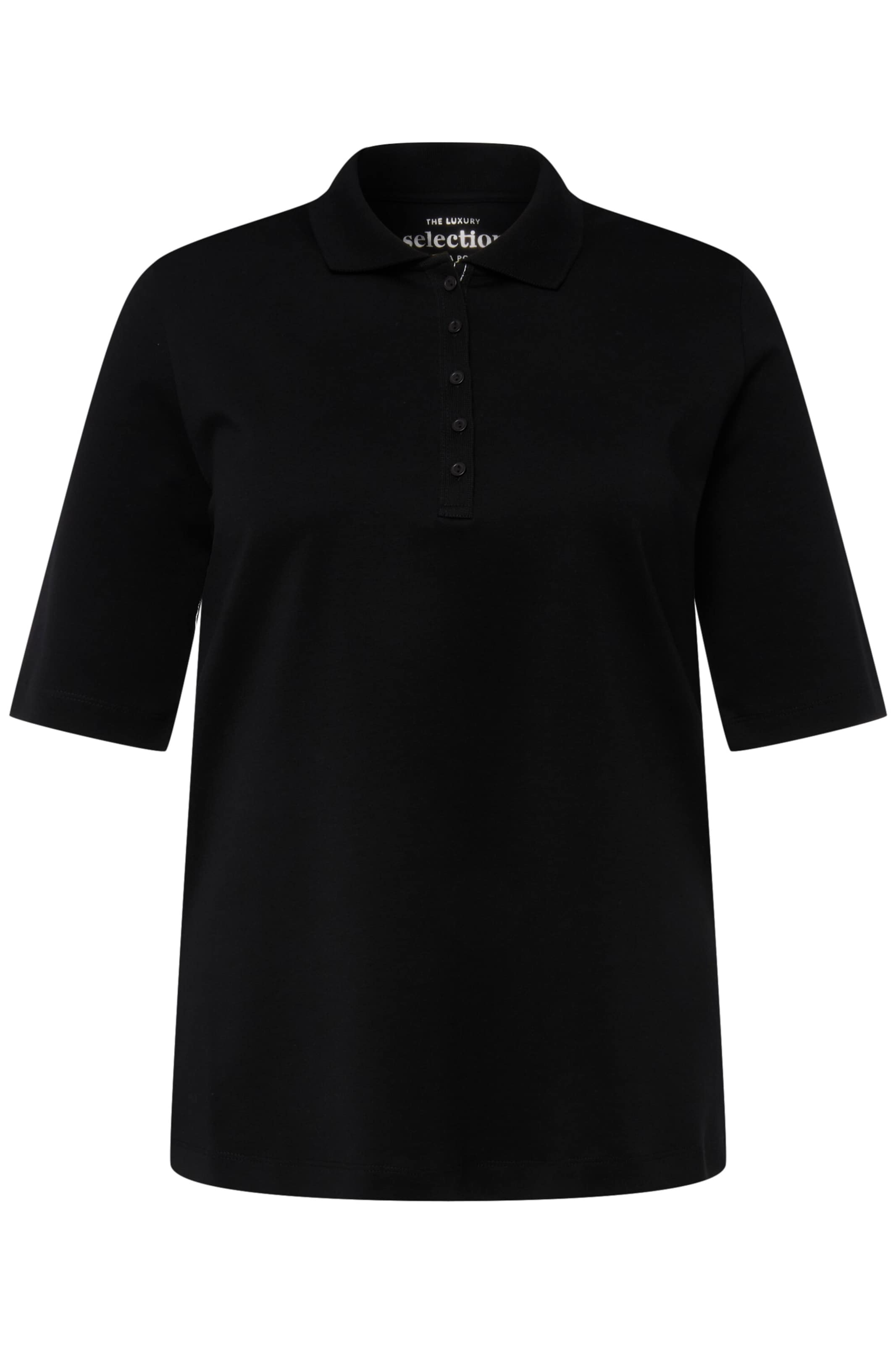 Ulla Popken T-shirt i svart: framsida