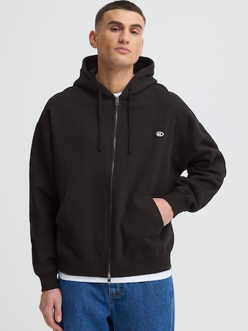 !Solid - Sudadera con cremallera 'SDVARRO' en negro: frente