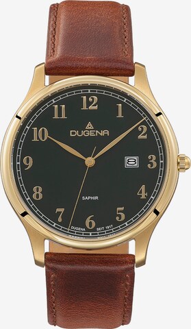 DUGENA Analog Watch in Brown: front