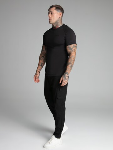 SikSilk Shirt 'Smart Tech' in Zwart