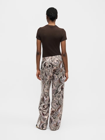 Wide leg Pantaloni 'Liberty London Firebird' de la ADIDAS ORIGINALS pe bej