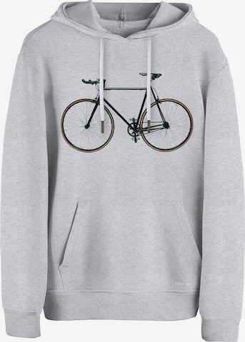 Felpa 'Bike - Fahrrad' di Cotton Prime in grigio: frontale