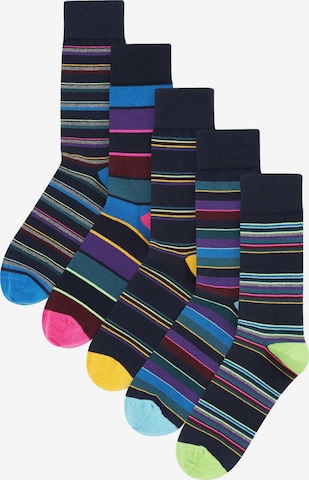 Next Socken in Blau: Vorderseite