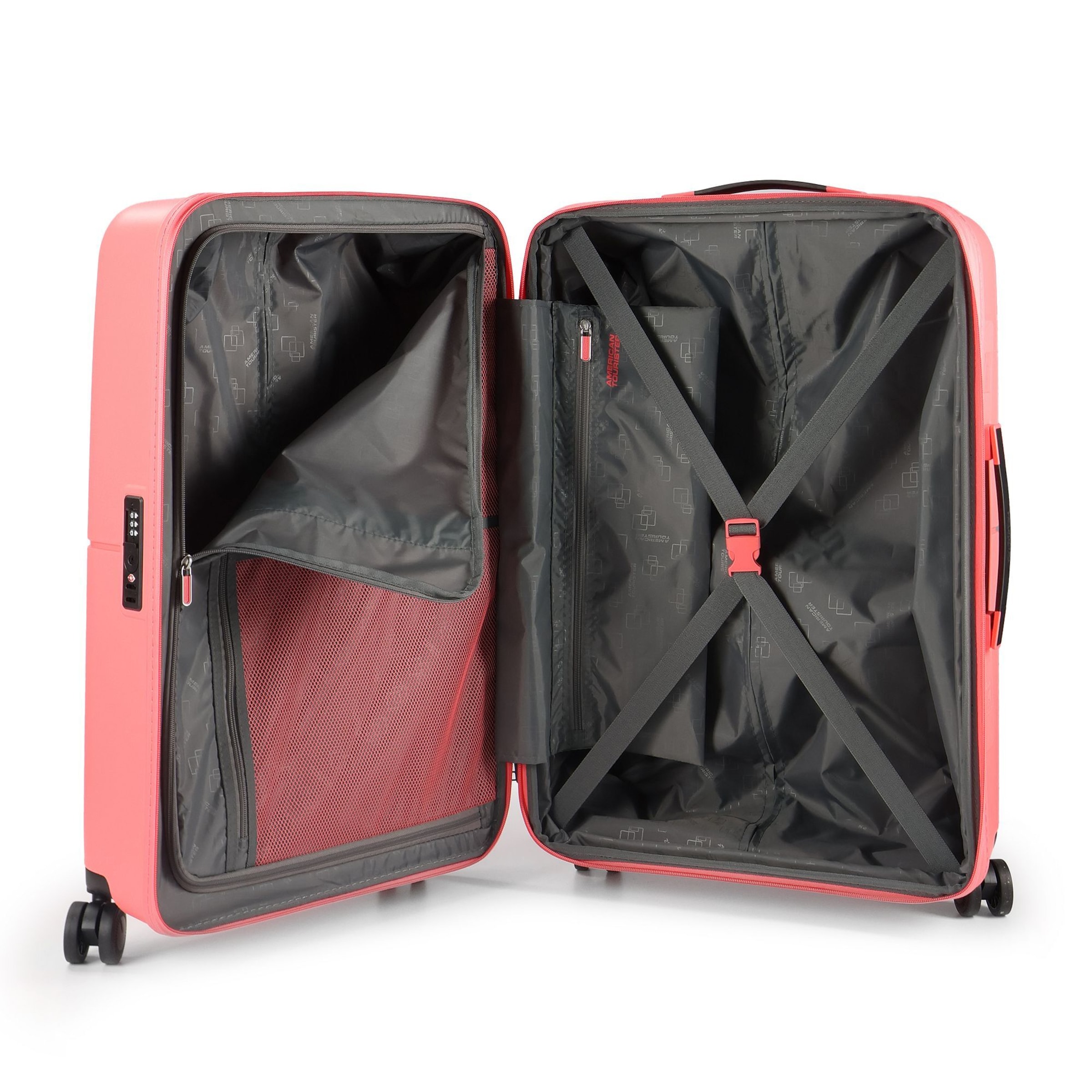 American Tourister Trolley 'Dashpop Spinner 67 EXP' in Pink