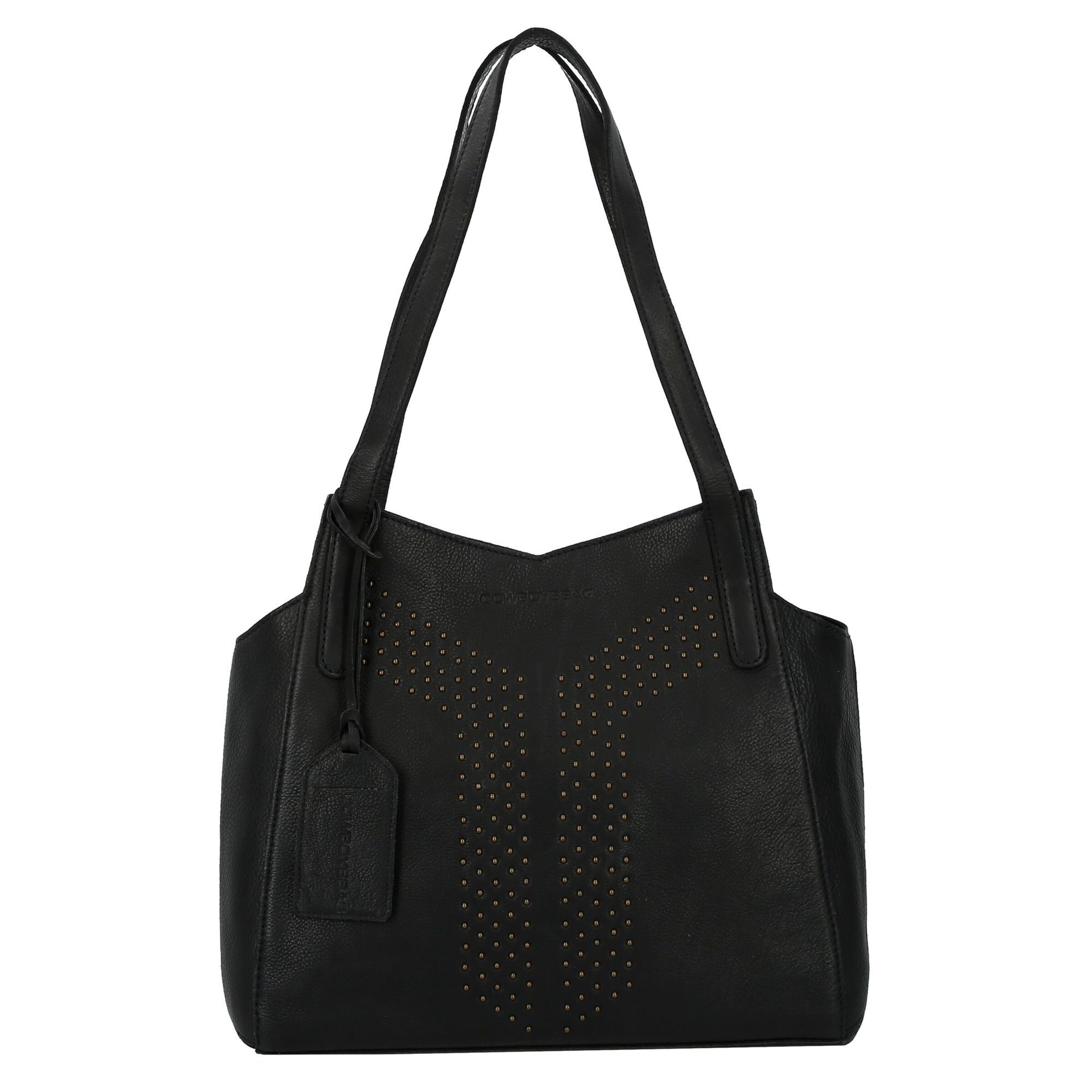 Borsa a spalla 'Lavish' di Cowboysbag in nero: frontale