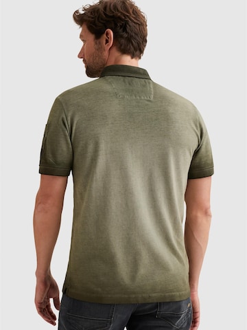 Maglietta 'Polo shirt with cold-dye wash and flight pocket' di PME Legend in verde