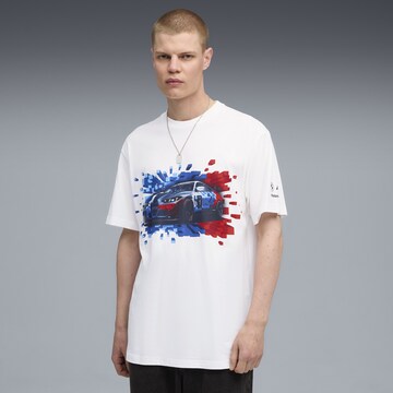 PUMA T-Shirt 'Puma x BMW Motorsport' in Weiß: Vorderseite