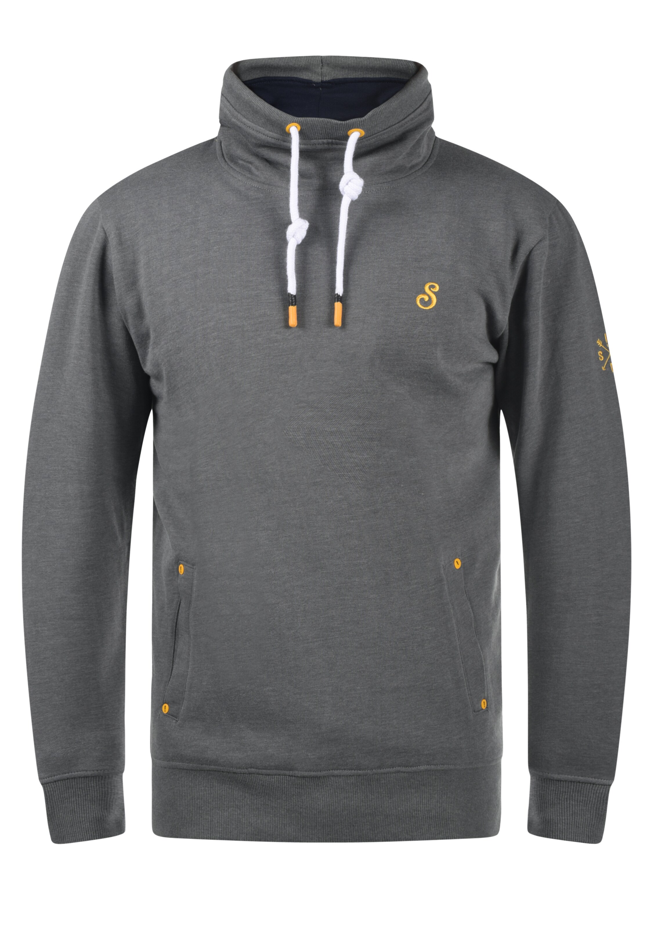 !Solid Sweatshirt 'Kaan' in Grey: front