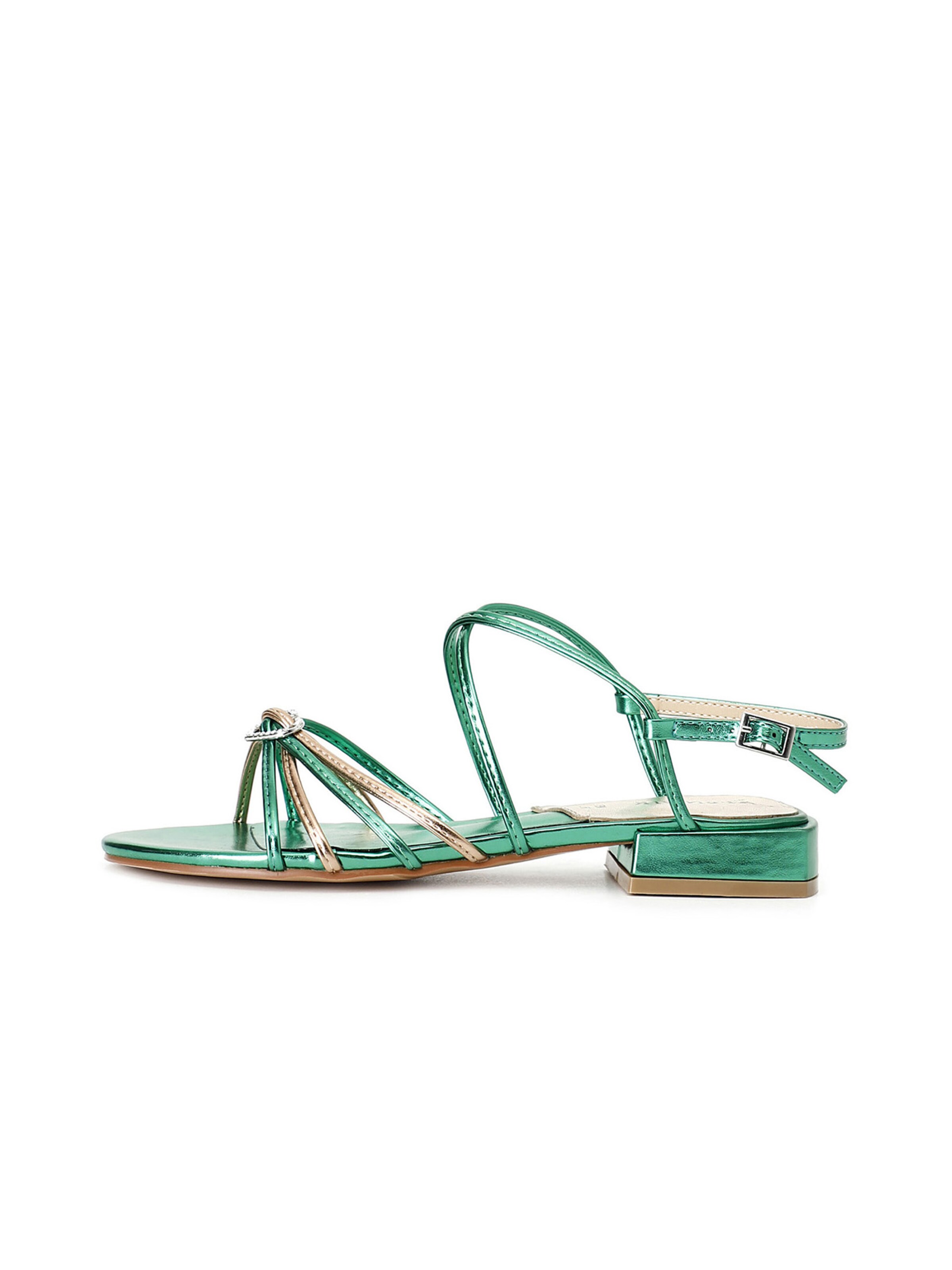 CAFè NOIR Sandaal in Groen: voorkant