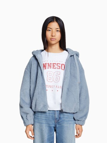 Bershka Between-season jacket in Blue: front