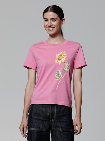 Maglietta ' Sonnenblume ' di Watapparel in rosa: frontale