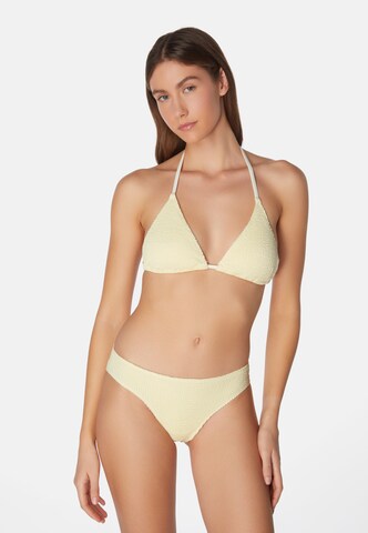 SORBET ISLAND Triangle Bikini 'Mia' in Beige: front
