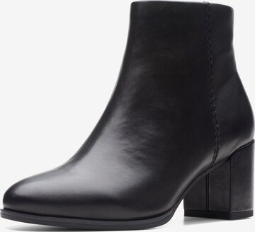 CLARKS Booties in Black: front