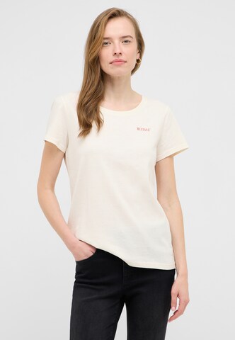 MUSTANG T-Shirt 'Alma' in Weiß: Vorderseite