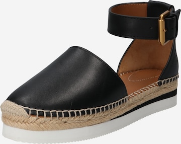 See by Chloé - Alpercatas 'GLYN' em preto: frente