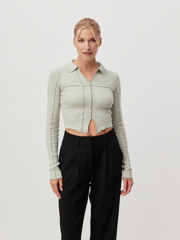 LeGer by Lena Gercke - Camisa 'Noelle' em verde: frente