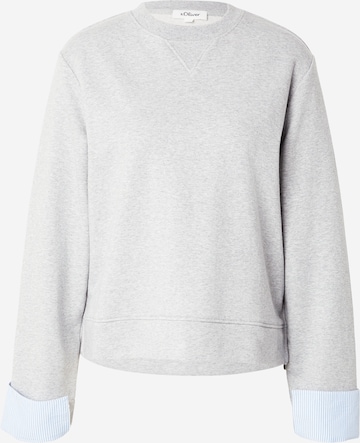 s.Oliver Sweatshirt in Grau: Vorderseite