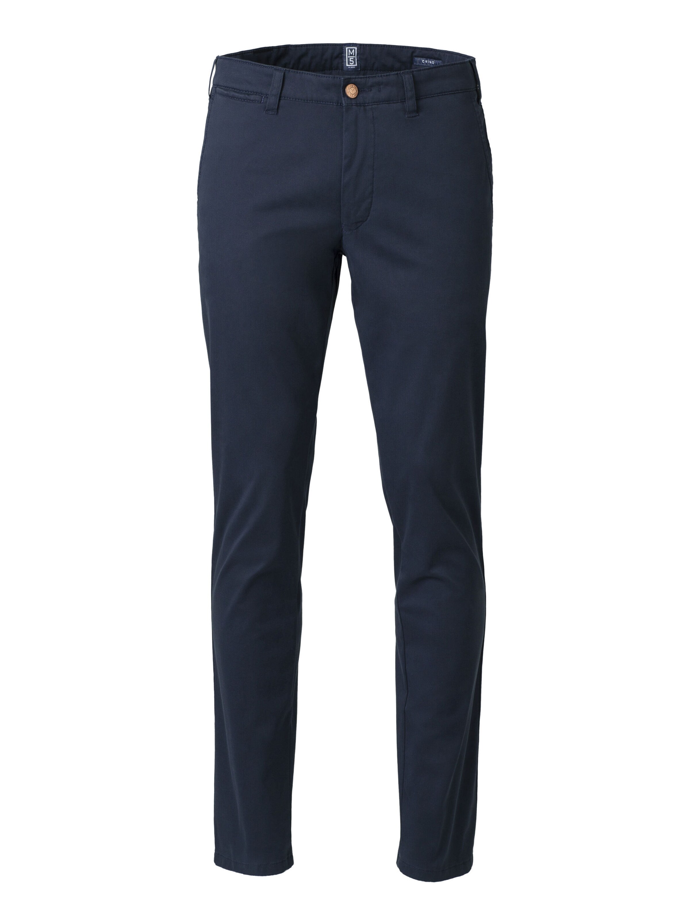 MEYER Chino 'M5' in Blauw: voorkant