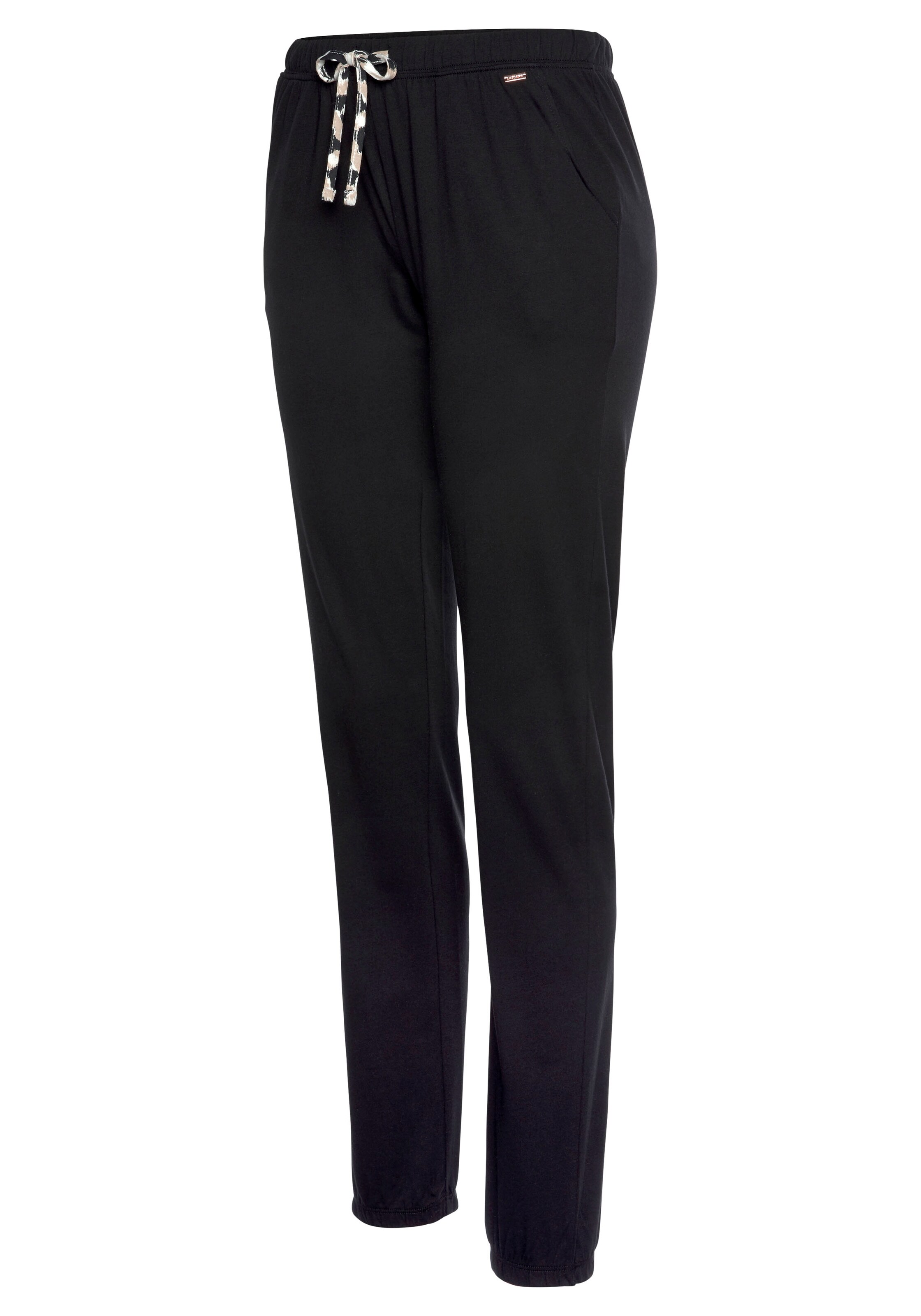 LASCANA Pyjamabroek in Zwart