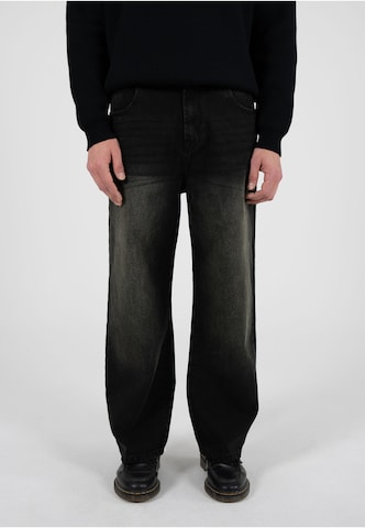 regular Jeans 'Milano' di Prohibited in nero: frontale