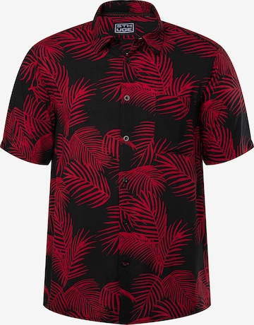 STHUGE Regular fit Button Up Shirt in Red: front