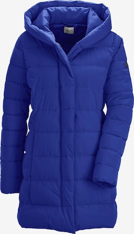 Manteau d’hiver MADELEINE en bleu : devant