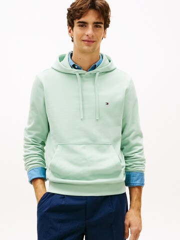 TOMMY HILFIGER Sweatshirt 'ESSENTIAL' in Green: front