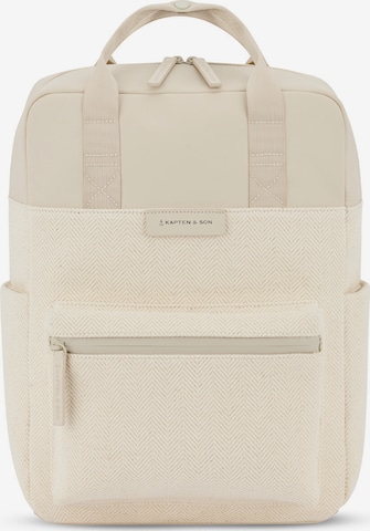 Kapten & Son Backpack 'Bergen Pro' in White: front