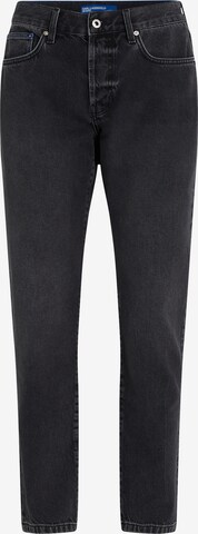 KARL LAGERFELD JEANS Tapered Jeans in Black: front